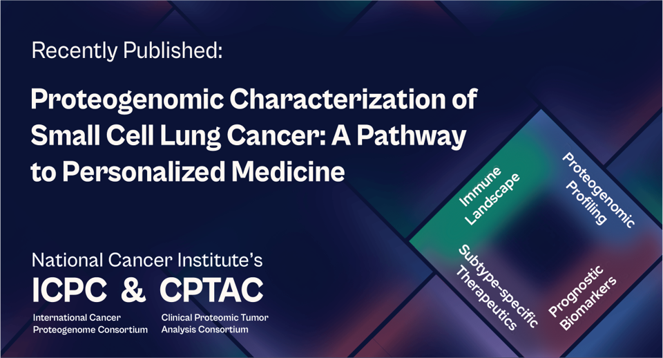 neon themed image featuring four benefits of proteogenomic characterization